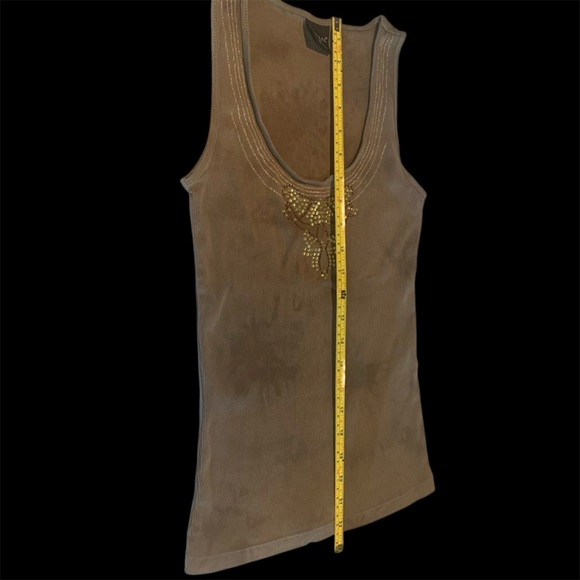 Two Tank Tops Together or Not Tie Die Boho & Rocker Embellished Statement Top S - Picture 11 of 14
